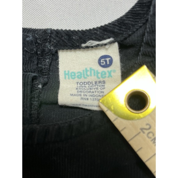 Healthtex Girls Sz 5T Corduroy Jumper/ Dress Embroidered Red Roses Country Boho - Picture 3 of 8